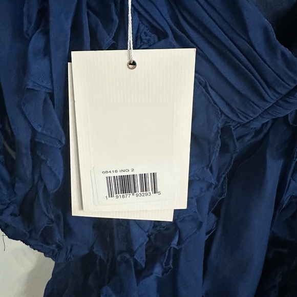 Mac Duggal Indigo Ruffle Cutout Mini Dress - Style 68418 - Picture 5 of 9